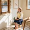 Kolan Todder Petites filles Oxford Chaussures Mary Jane T-Strap Uniforme d&rsquo;école Robe de soirée Chaussures plates (Ke09-brun)