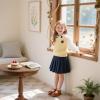 Kolan Todder Petites filles Oxford Chaussures Mary Jane T-Strap Uniforme d&rsquo;école Robe de soirée Chaussures plates (Ke09-brun)