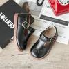 Kolan Todder Petites filles Oxford Chaussures Mary Jane T-Strap Uniforme d&rsquo;école Robe de soirée Chaussures plates (Ke10-noir)