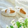 Kolan Enfants Petites filles Mary Jane Ballet Chaussures de Robe Plat(K328-blanc)