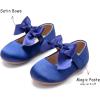 Kolan Enfants Petites filles Mary Jane Ballet Chaussures de Robe Plat(Kf07-bleu)