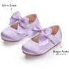 Kolan Enfants Petites filles Mary Jane Ballet Chaussures de Robe Plat(Kf07-purple)