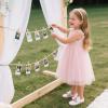 Kolan Enfants Petites filles Mary Jane Ballet Chaussures de Robe Plat (Kf07-blanc)