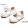 Kolan Enfants Petites filles Mary Jane Ballet Chaussures de Robe Plat (Kf07-blanc)