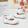 Kolan Enfants Petites Filles Mary Jane Ballet Chaussures de Robe Plat(Kf08 Blanc)