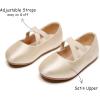 Kolan Enfants Petites filles Mary Jane Ballet Chaussures de Robe Plat(Kf09-or)