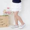 Kolan Enfants Petites filles Mary Jane Ballet Chaussures de Robe Plat(Kf09-blanc)