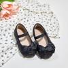 Kolan Enfants Petites filles Mary Jane Ballet Chaussures de Robe Plat(Kf10-noir)