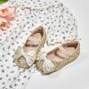 Kolan Enfants Petites filles Mary Jane Ballet Chaussures de Robe Plat(Kf10-or)