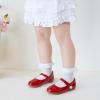 Kolan Enfants Petites filles Mary Jane Ballet Chaussures de Robe Plat(Kf11-rouge)