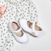 Kolan Enfants Petites filles Mary Jane Ballet Chaussures de Robe Plat (Kf11-blanc)