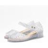 Princesse Jelly Appartements Chaussures Filles Anniversaire Talons de fête Snow Queen Cosplay Déguisements Habiller Sandales pour tout-petit Petites filles Big Kids(Open-toe/Clear)