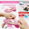 Princesse Jelly Appartements Chaussures Filles Anniversaire Talons de fête Snow Queen Cosplay Déguisements Habiller Sandales pour tout-petit Petites filles Big Kids(Open-toe/Pink)