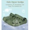 Enfants tout-petits Jardin Clog Slip sur sandales coulissantes Chaussures d&rsquo;eau de plage (Army Green)