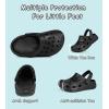 Enfants tout-petits Jardin Clog Slip sur sandales coulissantes Chaussures d&rsquo;eau de plage (noir)