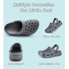 Enfants tout-petits Jardin Clog Slip sur sandales coulissantes Chaussures d&rsquo;eau de plage (Grey)