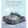 Enfants tout-petits Jardin Clog Slip sur sandales coulissantes Chaussures d&rsquo;eau de plage (Grey)