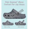 Enfants tout-petits Jardin Clog Slip sur sandales coulissantes Chaussures d&rsquo;eau de plage (Grey)