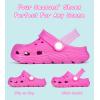 Enfants tout-petits Jardin Clog Slip sur glissière Sandales Beach Water Shoes (Hot Rose)