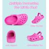 Enfants tout-petits Jardin Clog Slip sur glissière Sandales Beach Water Shoes (Hot Rose)