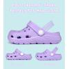 Enfants tout-petits Jardin Clog Slip sur sandales coulissantes Chaussures d&rsquo;eau de plage (Purple)