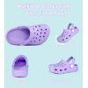 Enfants tout-petits Jardin Clog Slip sur sandales coulissantes Chaussures d&rsquo;eau de plage (Purple)