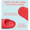 Enfants tout-petits Jardin Clog Slip sur sandales coulissantes Chaussures d&rsquo;eau de plage (Rouge)