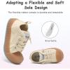 Chaussures pour tout-petits Garçons Filles Glisser sur toile Sneakers(Beige)
