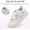 Chaussures pour tout-petits Garçons Filles Glisser sur toile Sneakers (Dinosaure)