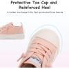 Chaussures pour tout-petits Garçons Filles Glisser sur toile Sneakers(Pink)