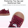 Enfants Chaussures Garçons Filles Glisser sur toile Sneakers(Rouge)