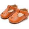 imageBaby and Toddler Girls Soft Sole Leather Shoes TStrap Mary Jane for Infant Prewalker