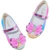 imageFurdeour Girls Dress Shoes Mary Jane Flower Wedding Party Bridesmaids Shoes Glitter Princess Ballet Flats for Kid ToddlerRainbow