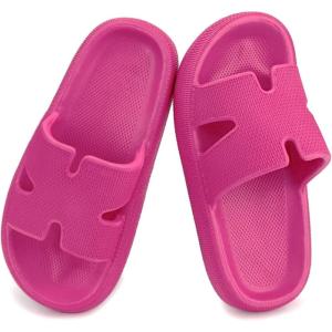 Cubufly Cloud Slides for Kids丨Boys Girls Shower Slippers Slip on Sandals丨Non-Slip Open Toe Pillow Slippers Sandals丨Quick Drying Summer Beach Pool Shoes(Resered)