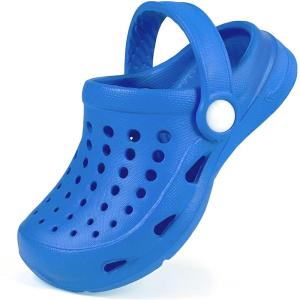 Cubufly Kid Garden Clogs Slip on Water Shoes Children Sandals for Indoor Outdoor(Toddler/Little Kids/Big Kids)(Klein Blue)