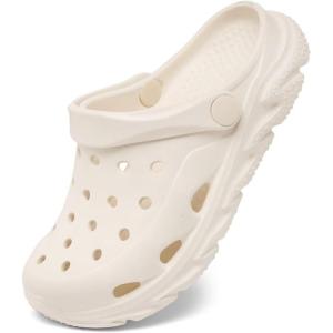 Cubufly Kids Boys Girls Clog Garden Shoes Slip On Slide Sandals Beach Water Shoes for Toddler/Little Kid/Big Kid/Children(Beige)