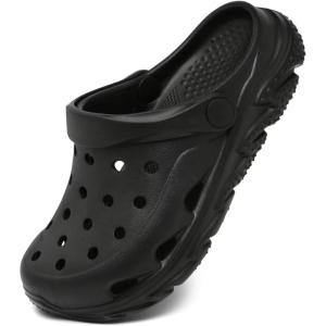 Cubufly Kids Boys Girls Clog Garden Shoes Slip On Slide Sandals Beach Water Shoes for Toddler/Little Kid/Big Kid/Children(Black)