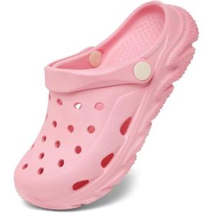 Cubufly Kids Boys Girls Clog Garden Shoes Slip On Slide Sandals Beach Water Shoes for Toddler/Little Kid/Big Kid/Children(Pink)