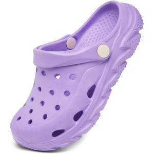 Cubufly Kids Boys Girls Clog Garden Shoes Slip On Slide Sandals Beach Water Shoes for Toddler/Little Kid/Big Kid/Children(Purple)