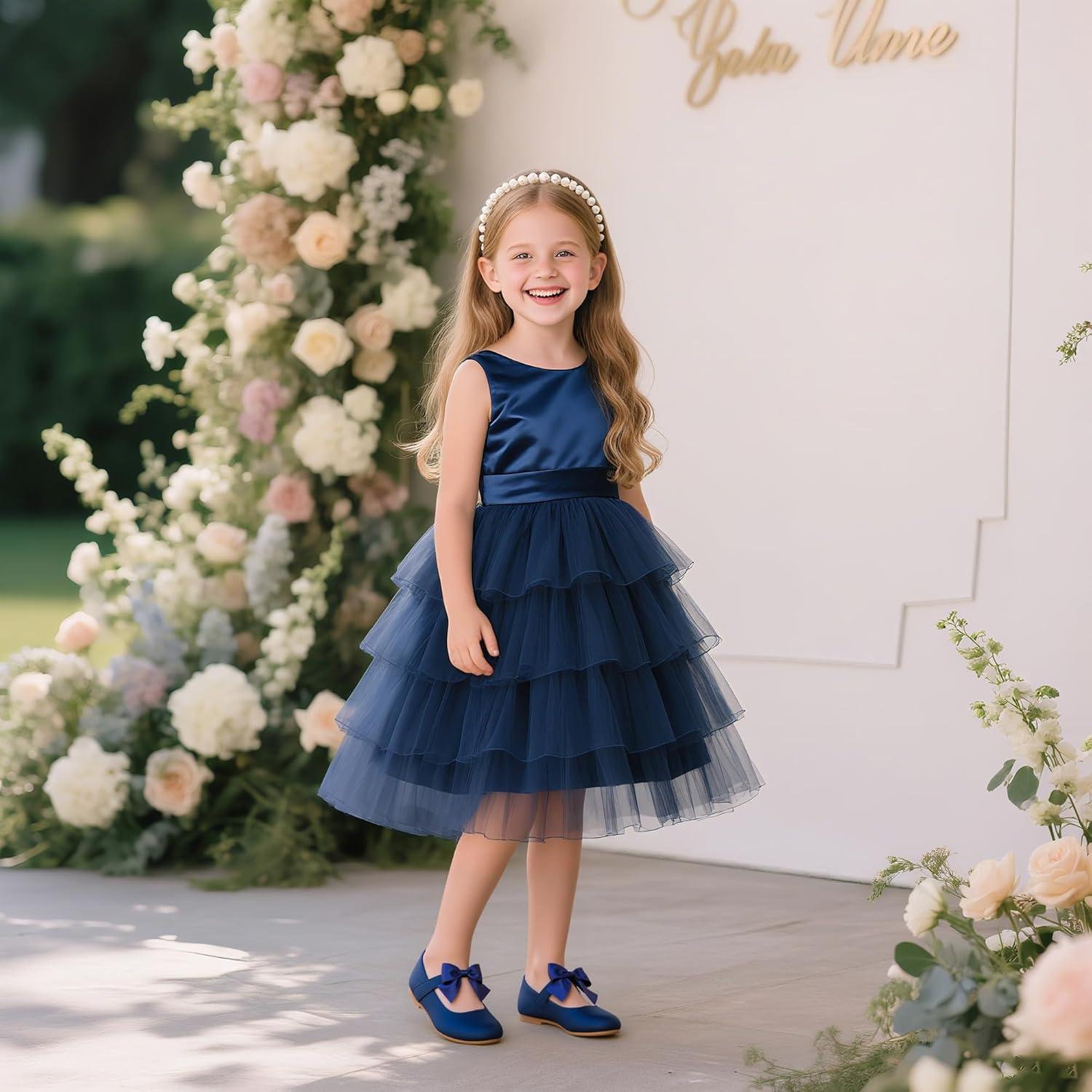 image:imageKolan Toddler Little Girls Mary Jane Ballet Flat Soft Lining Dress ShoesKf07blue