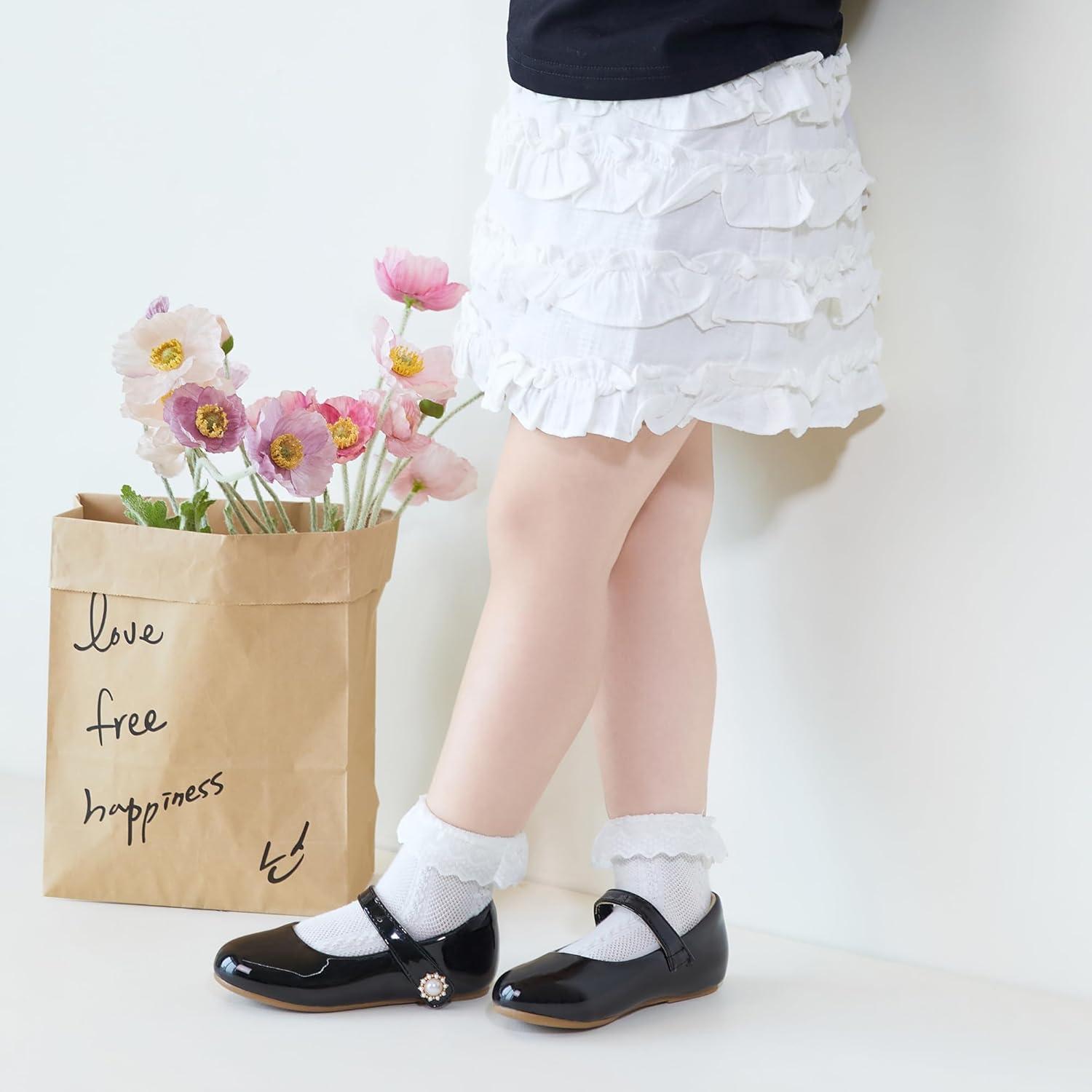 image:imageKolan Toddler Little Girls Mary Jane Ballet Flat Soft Lining Dress ShoesKf11black