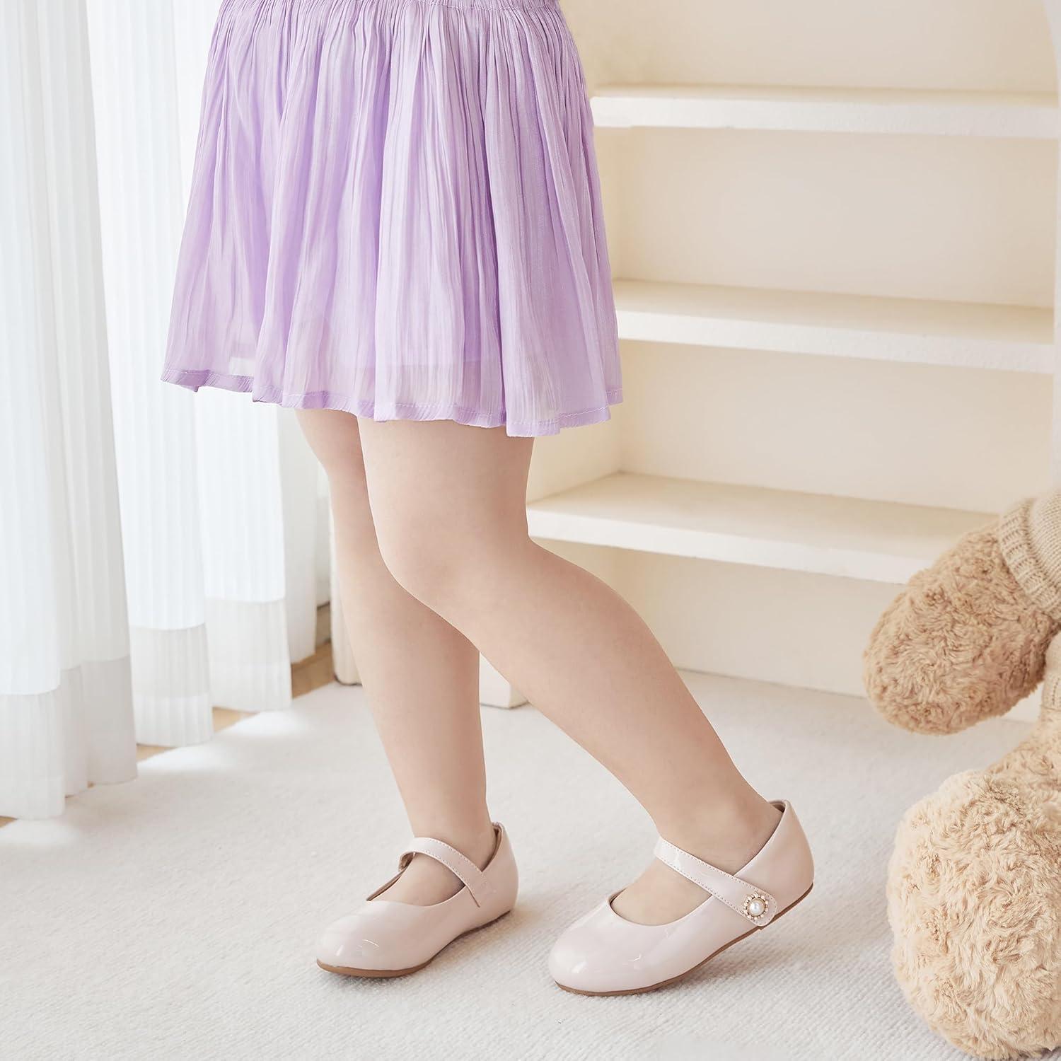 image:imageKolan Toddler Little Girls Mary Jane Ballet Flat Soft Lining Dress ShoesKf11pink