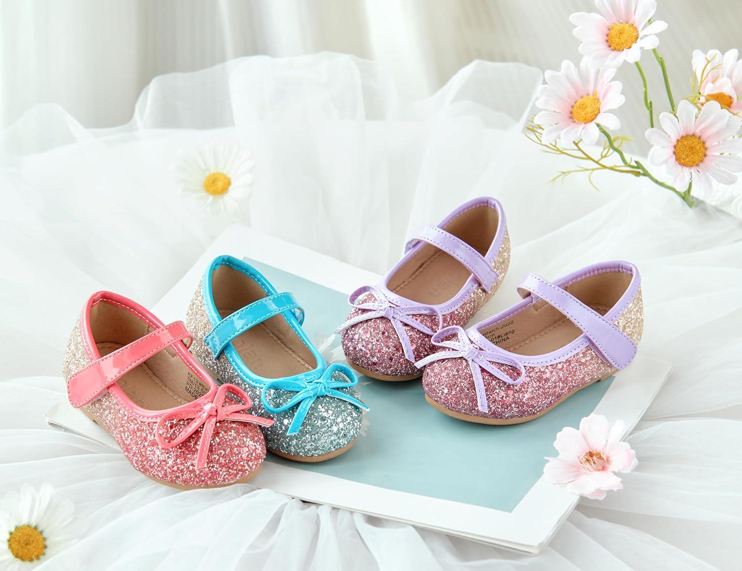 image:imageKolan Toddler Little Girls Mary Jane Ballet Flat Soft Lining Dress ShoesKf13green