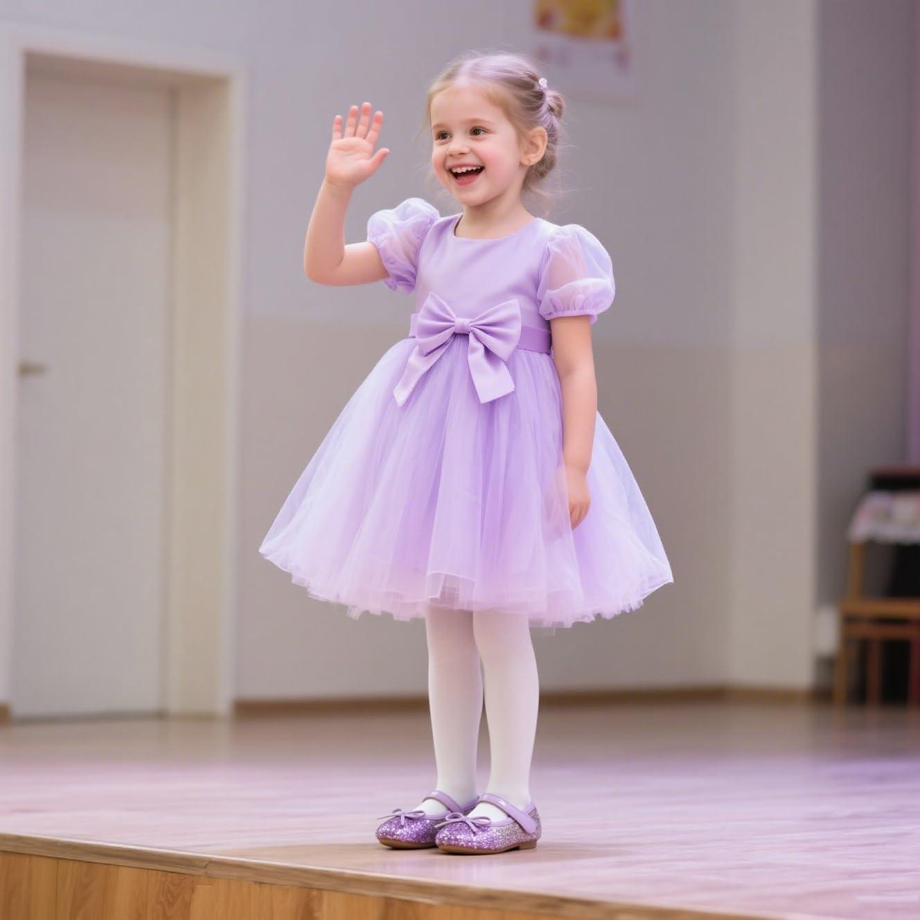image:imageKolan Toddler Little Girls Mary Jane Ballet Flat Soft Lining Dress ShoesKf13purple