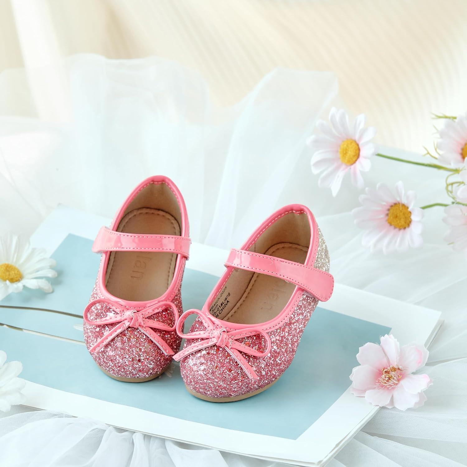 image:imageKolan Toddler Little Girls Mary Jane Ballet Flat Soft Lining Dress ShoesKf13red