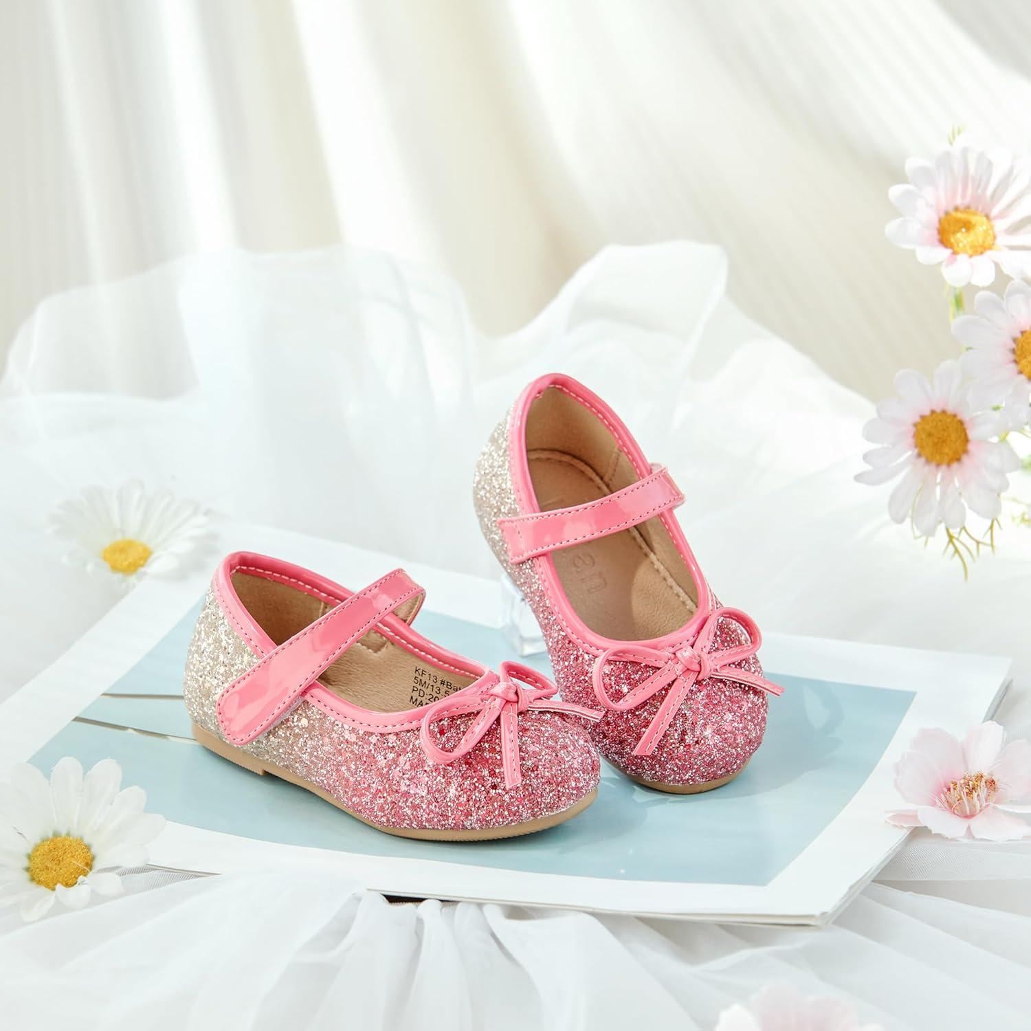 image:imageKolan Toddler Little Girls Mary Jane Ballet Flat Soft Lining Dress ShoesKf13red