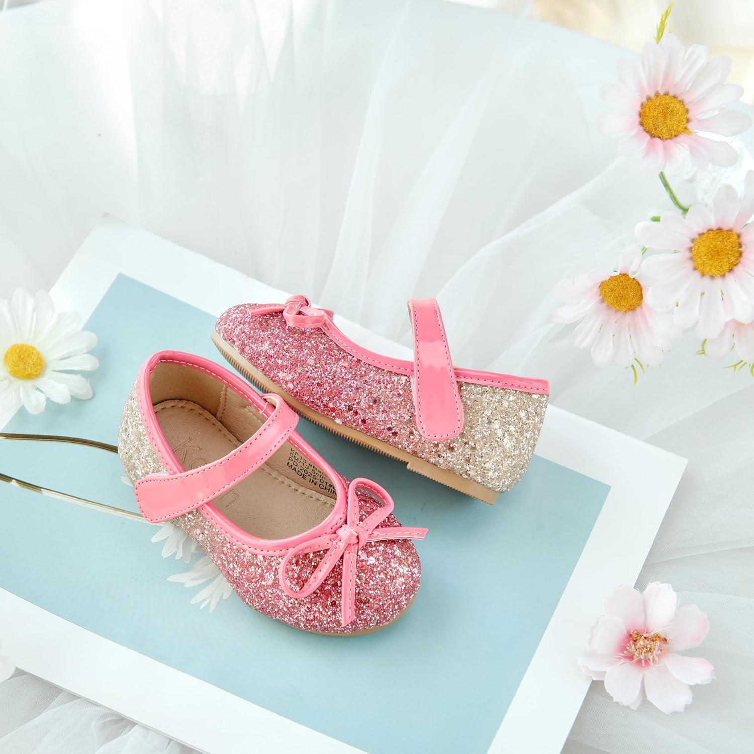 image:imageKolan Toddler Little Girls Mary Jane Ballet Flat Soft Lining Dress ShoesKf13red