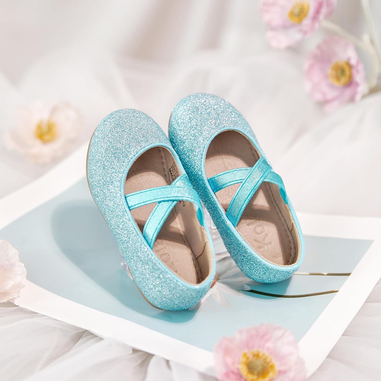 image:imageKolan Toddler Little Girls Mary Jane Ballet Flat Soft Lining Dress ShoesKf14blue