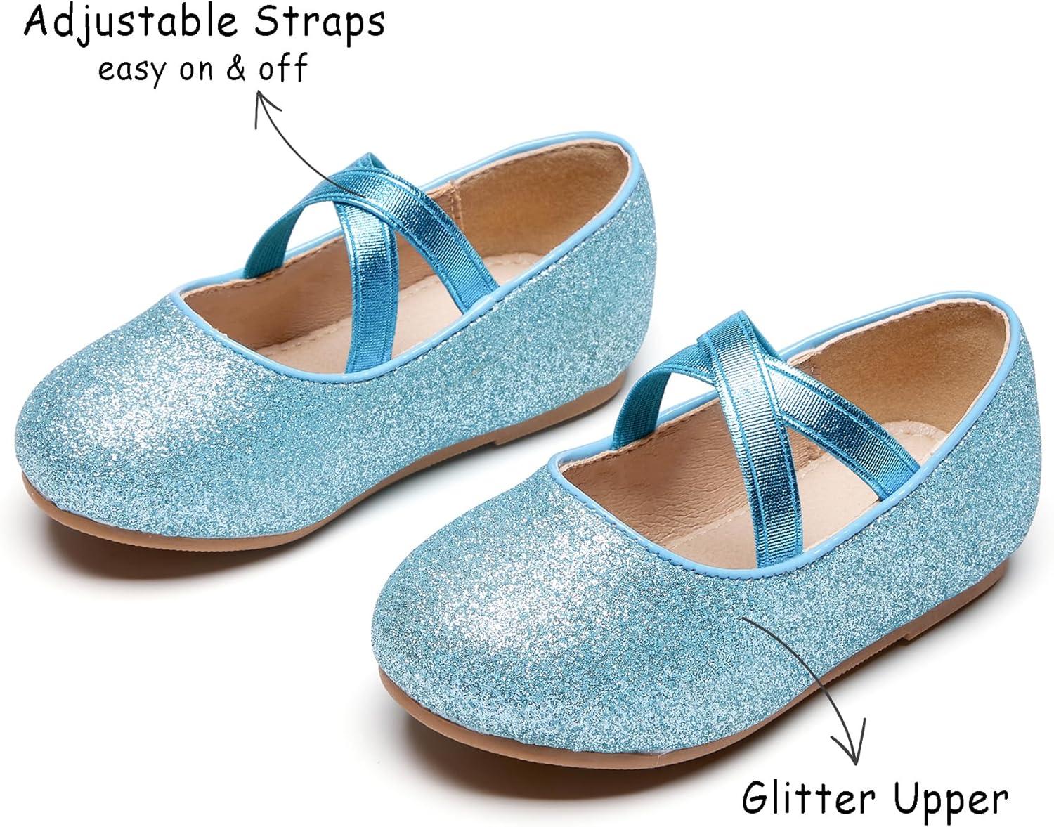 image:imageKolan Toddler Little Girls Mary Jane Ballet Flat Soft Lining Dress ShoesKf14blue