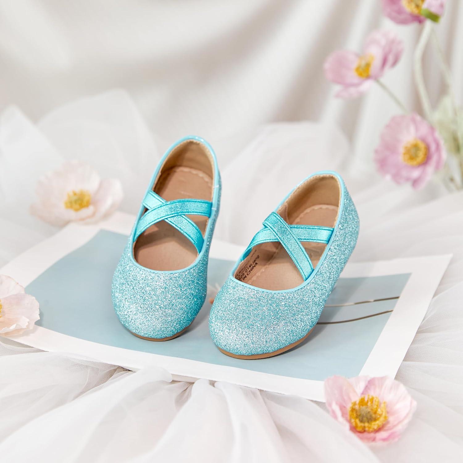 image:imageKolan Toddler Little Girls Mary Jane Ballet Flat Soft Lining Dress ShoesKf14blue
